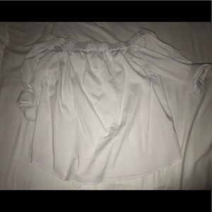 White off the shoulder